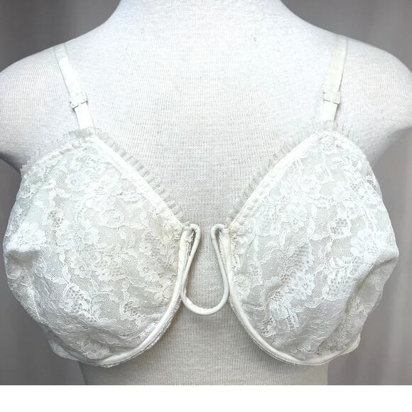 Simone Perele Other - Vintage 50s SIMONE PERELE Ivory Monowire Lace Bra (34D) French Lingerie Coquette
